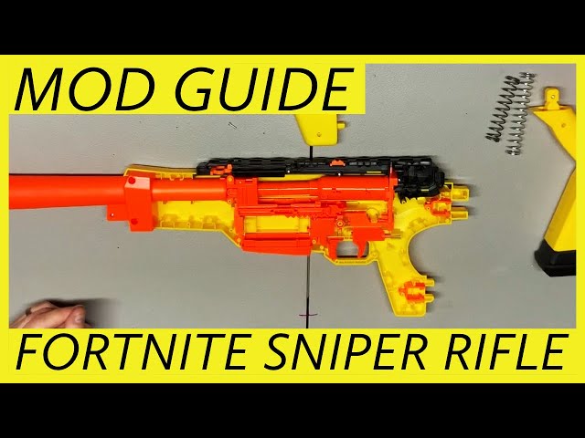 Fortnite Nerf Gun BASR L Blaster Toy Sniper Rifle Missing scope.