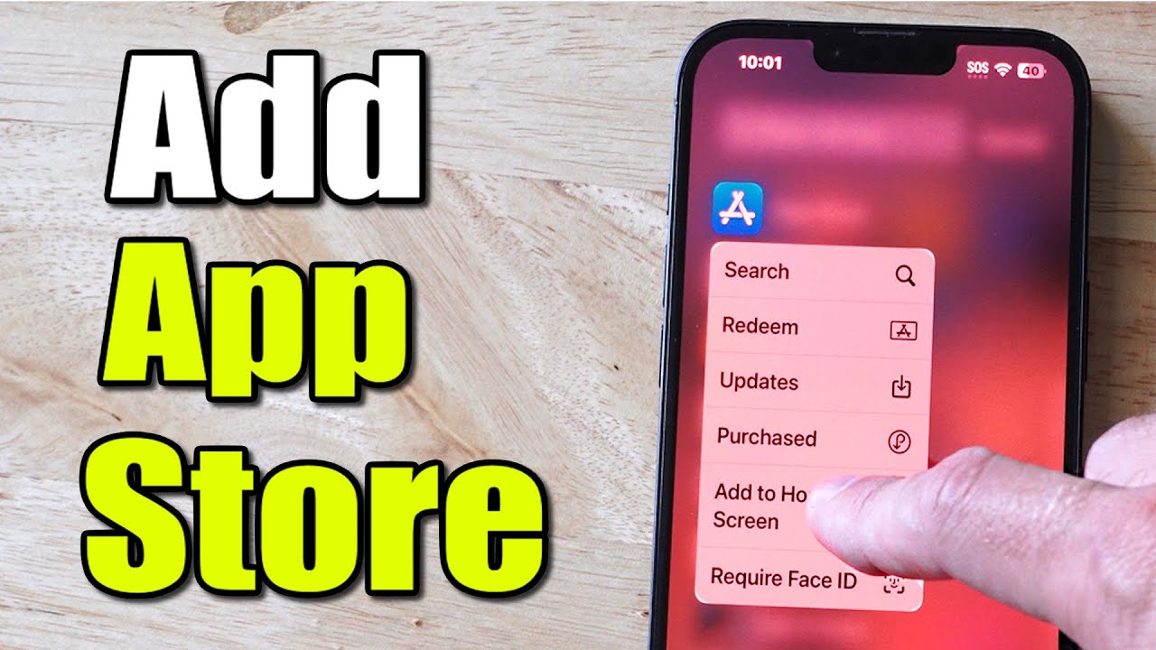 how-add-app-store-to-home-screen-on-iphone-100-works-youtube