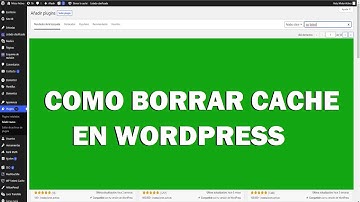 COMO BORRAR CACHE EN WORDPRESS 🟢