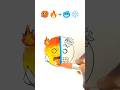 Hot 🔥+ Cold ❄️ || Emoji Mixing Satisfying Art #creativeart #satisfying
