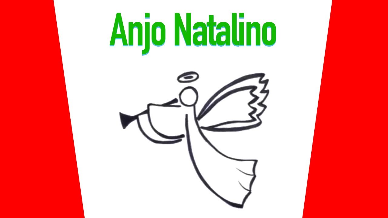 Como Desenhar Anjo Com Enfeite Natalino