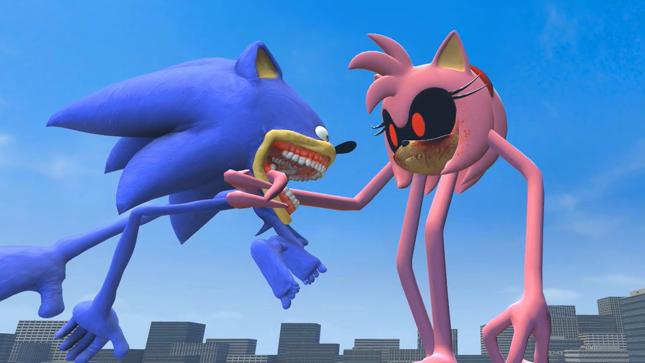 NEW NIGHTMARE AMY ROSE INNYUME SMILEY'S VS ALL SHIN SONIC TAPES AND OTHER BATTLE IN GARRY'S MOD!