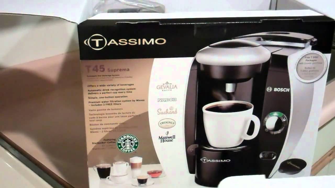 Unboxing the Bosch T45 Suprema Tassimo Brewbot 