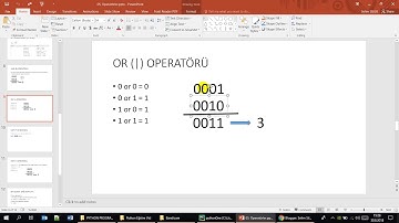 9. Bitwise Operatörleri - #Python