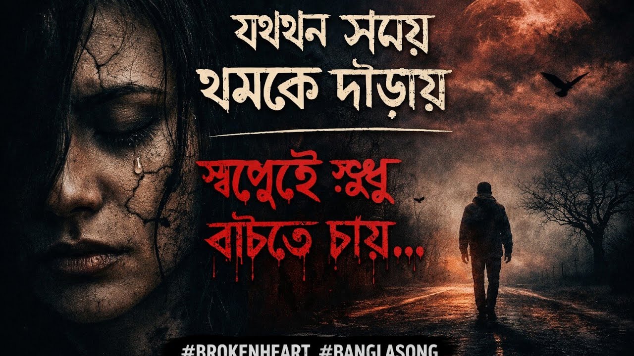 যখন সময় থমকে দাঁড়ায় 💔 | নিরাশার পাখি | Dark Bangla Sad Song