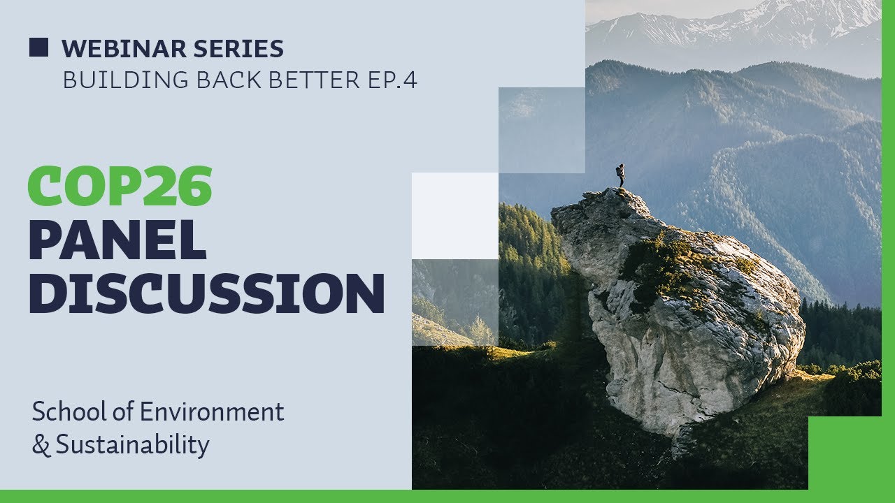 COP26 Panel Discussion: achievements and challenges - What is next?