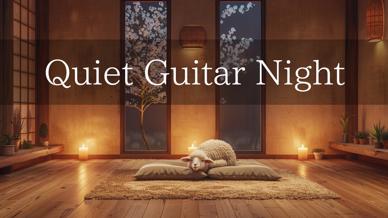 Quiet Acoustic Guitar Music for Late Night Calm | No Vocals