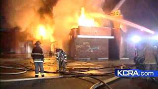 Flames Rip Through Vacant Stockton Business