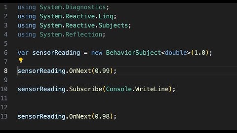 c# Reactive Programming BehaviorSubject in 2 min