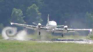 Extreme Hard Landing - Cessna 441 Conquest II