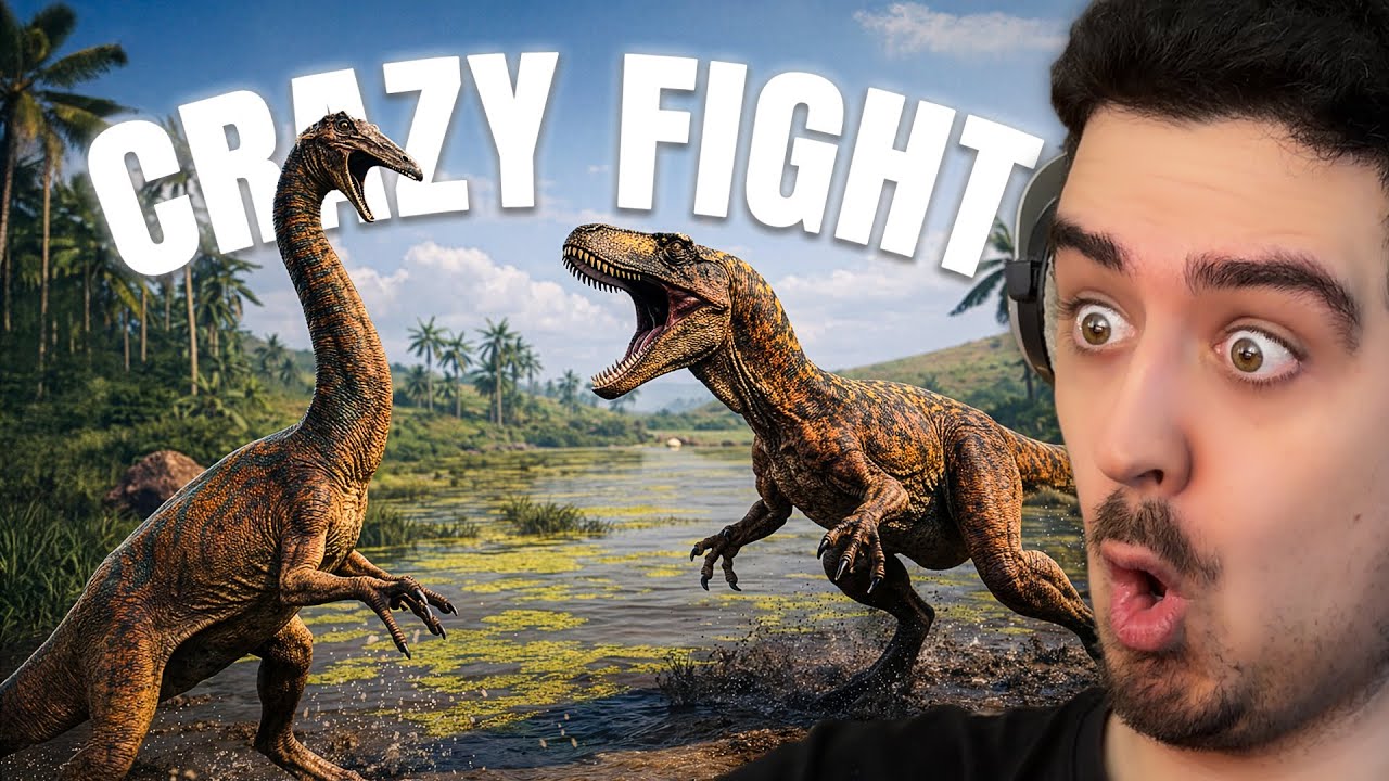 PŠTROS GANG VS RAPTOŘI  -  THE ISLE (GALLIMIMUS RUN - PART 2)