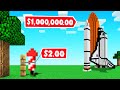 Build THE BEST ROCKET SHIP Challenge In MINECRAFT!