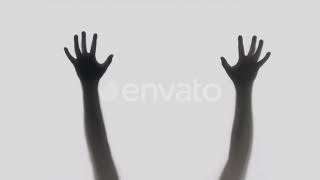 Silhouette of a Zombie (Stock Footage)