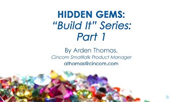 Hidden Gems: "Build It" Series, Part 1