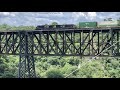 Highest RR Bridge Over Nav. Water &amp; RJ Corman Railroad Headquarters, High Bridge Kentucky, Cabooses!