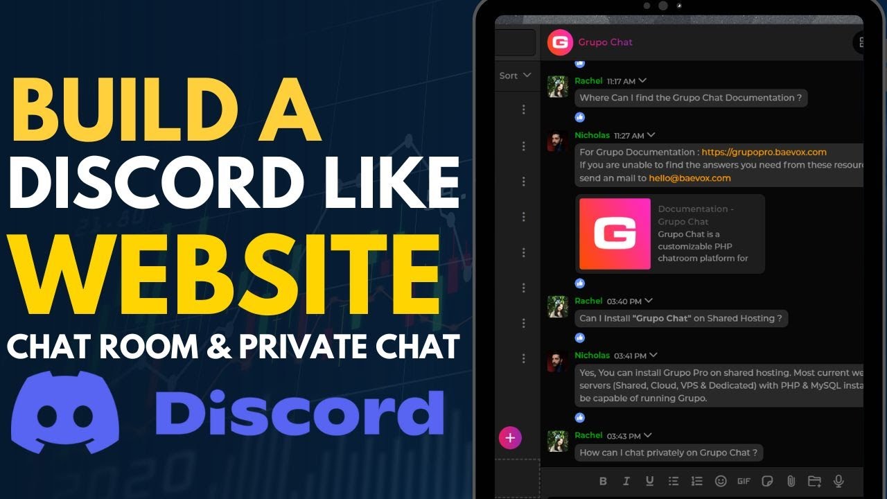 Build a website like a discord for Grupo Chat - Chat Room