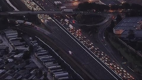 Raw Video: Chopper 5 Over Fatal Pedestrian Crash In Hayward