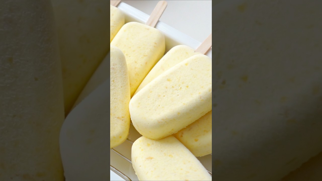 Creamy Mango Popsicles You Can Make at Home 🥭#mangoicecream