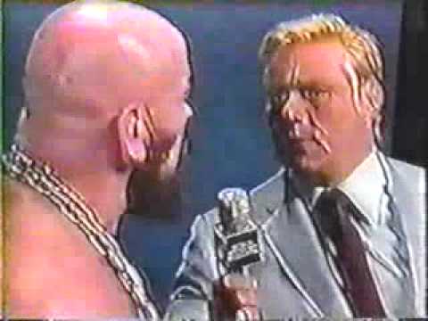 Pat Patterson and Ivan Koloff feud. Dig Vince selling the slap during the replay. WWF Championship Wrestling 9/17/83