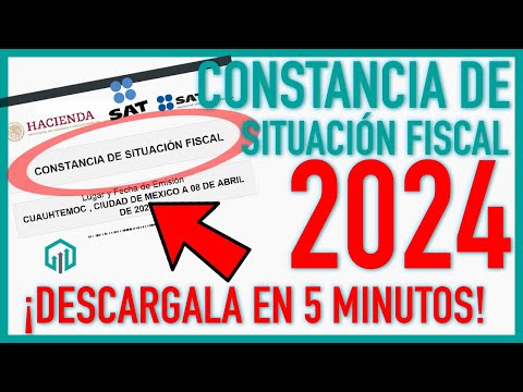 Constancia de Situación Fiscal 2022 | Aprende a sacarla en menos de 5 minutos SAT