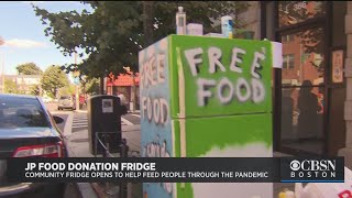 Community Food Donation Fridge Opens In Jamaica Plain