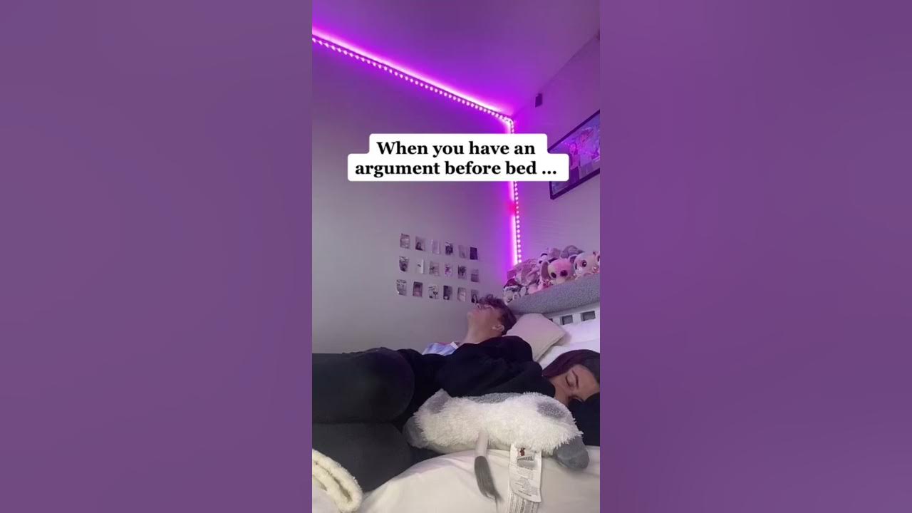 When you have an argument before you go to bed... 🥺🥺 #shorts