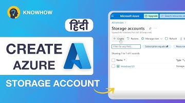 Create a Storage Account in Microsoft Azure? | Snowflake Tutorial in Hindi