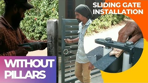 Sliding Gate  installation guide//Gate for small spaces.