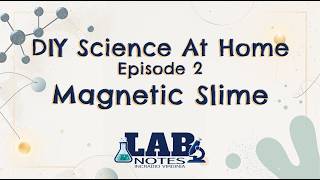 DIY Science At Home: Episode: 2 Magnetic Slime | LAB NOTES