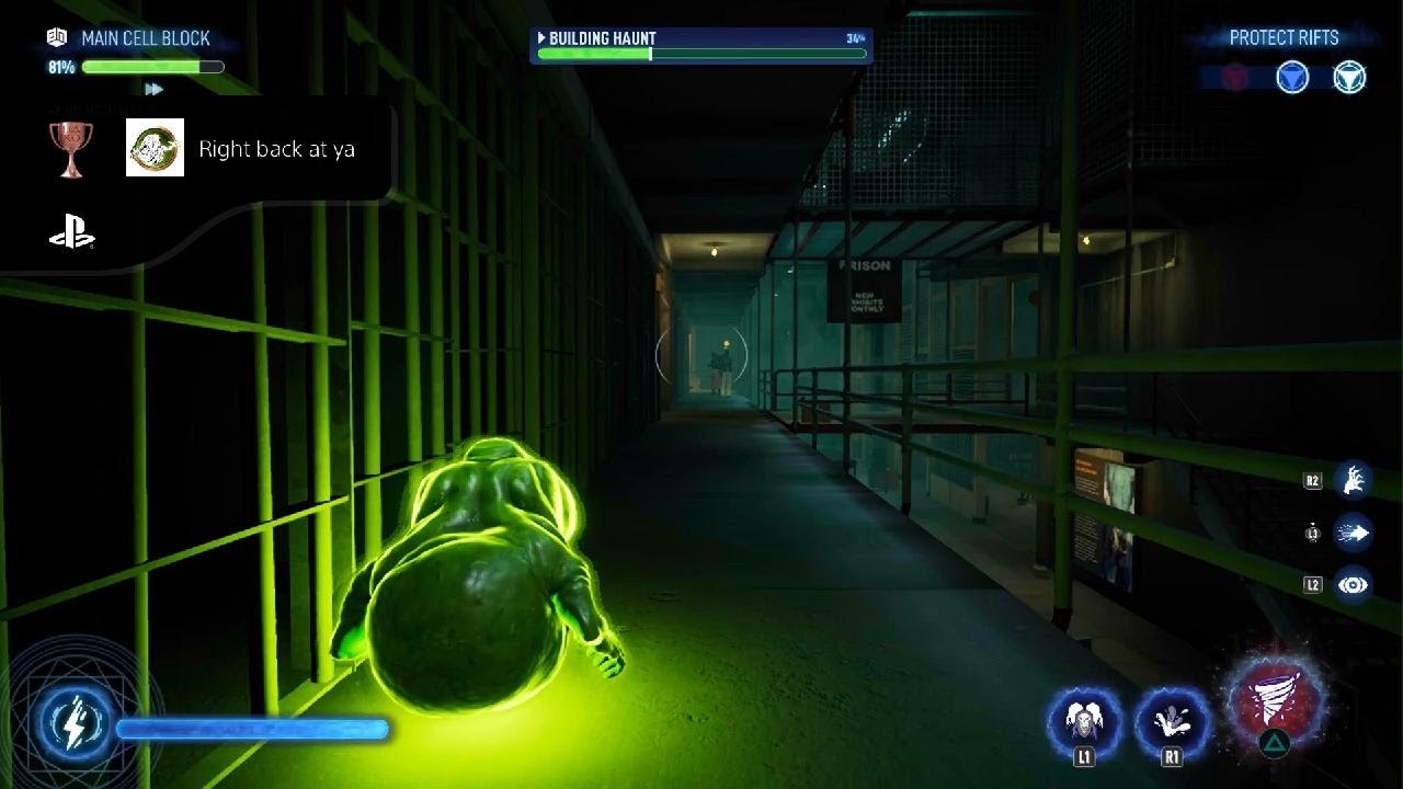 Ghostbusters: Spirits Unleashed Right Back At Ya Trophy Break A Tether And Down The Buster In 10Sec