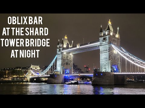 London - Oblix At The Shard And Tower Bridge At Night