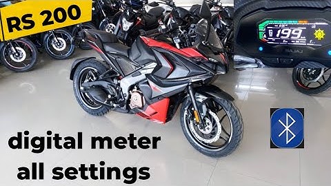 2025 Updated Bajaj Pulsar RS 200 Digital Meter All Settings Explain like Time , GPS , Bluetooth !!