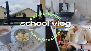 school vlog / a week in f2f classes 🎒
