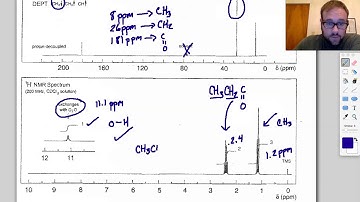 Solving Another Unknown Using NMR, IR and MS Spectroscopy - Example 8
