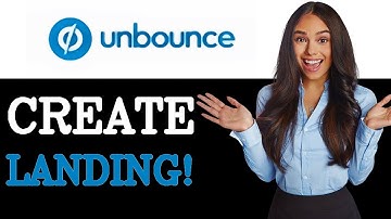 How To Create Landing Page In Unbounce (2025)