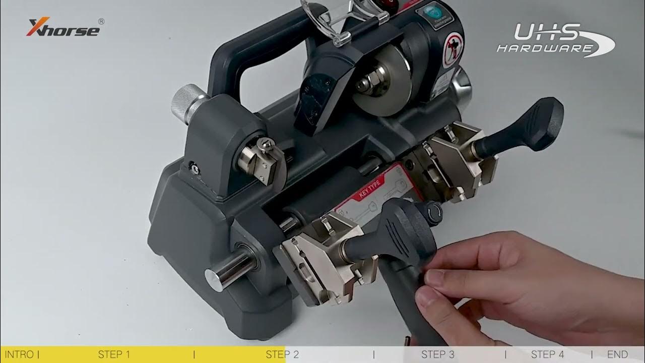 How to calibrate DOLPHIN XP008 Mobile Manual battery powered Key Duplicator By Xhorse YouTube