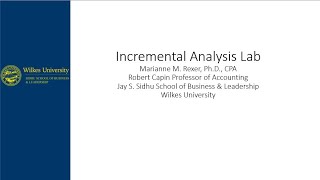 Incremental Analysis Lab
