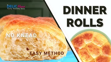 Easy Dinner rolls Soft and Fluffy | No Knead Bun |Dinner Rolls Easy and Soft|Easy dinner No machine
