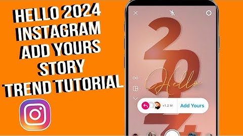 Hello 2024 add yours Story Template | Viral add yours sticker | trending add yours sticker