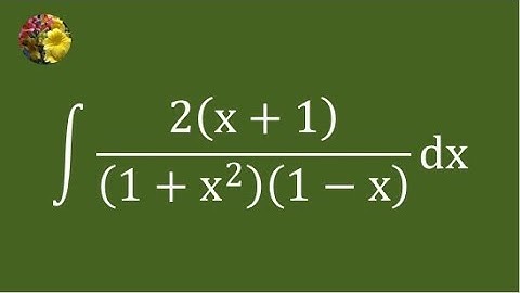 Solving indefinite integral using algebraic manipulation