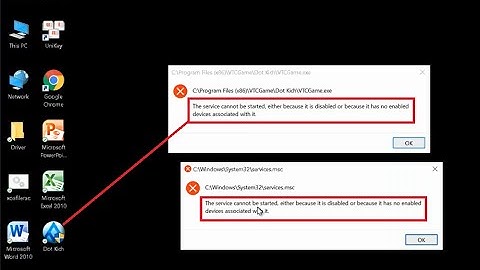 The service cannot be started,either because it is disabled or because it has no enabled devices