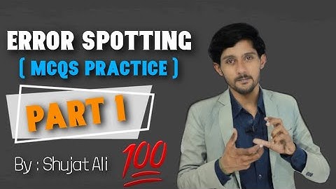 #MCQS #Practice Error Spotting  || Part 1 English Grammar