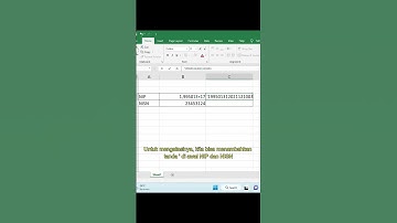Cara mengetik NIK dan NISN di Ms. Excel agar tidak berubah secara otomatis #shorts #youtubeshorts