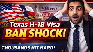 Big Breaking | Texas Stops H-1B Visa Filings | What It Means for Foreign Workers? | Visa Xplore Hub