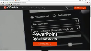 Office Mix Tutorial 2016 Microsoft PowerPoint tool