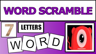 7-Letter Scramble Words- 4  |Jumble Word Game- Guess the Word Game | SW Scramble