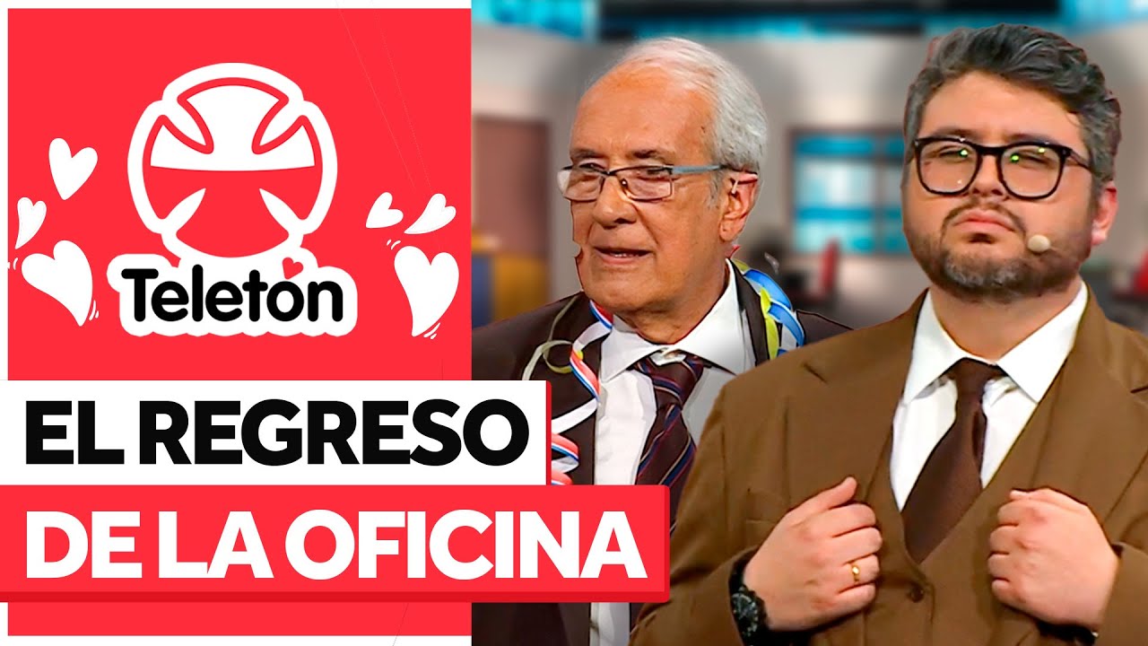 CON LUIS SLIMMING Y POLLO CASTILLO😂 El regreso de La Oficina en Teletón 2025