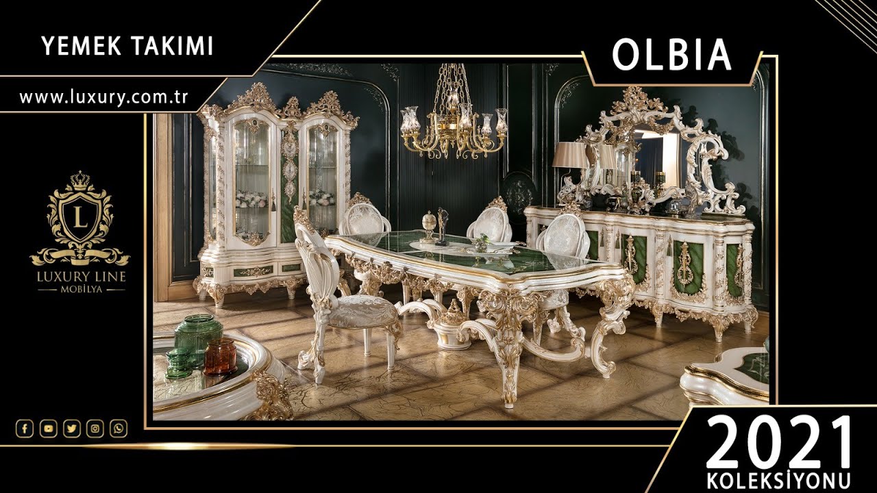 Olbia Klasik Yemek Odası - Luxury Line Mobilya 2021