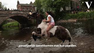 In de Eden, waar Britse zigeuners hun paarden wassen - Aarsman Collectie - de Volkskrant