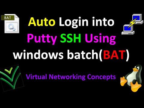 How to Auto Login into Putty SSH Using Windows batch(BAT) file?